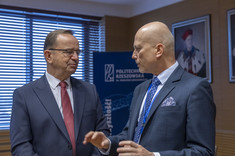 Od lewej: W. Ortyl, prof. J. Sęp,