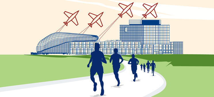 Bieg o Puchar Dziekana - wydarzenie upamiętniające 60-lecie Wydziału Budowy Maszyn i Lotnictwa,