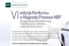 Konkursy o Nagrodę Prezesa NBP na prace naukowe